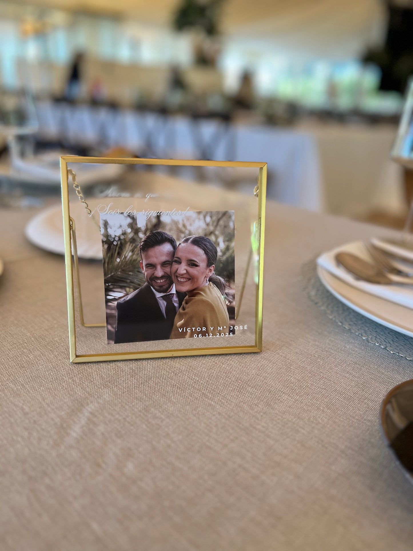 Marco dorado recuerdo especial