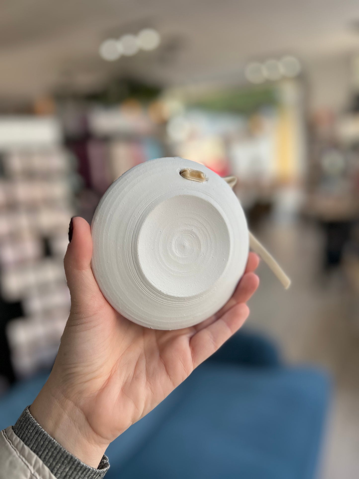 Porta alianzas de ceramica