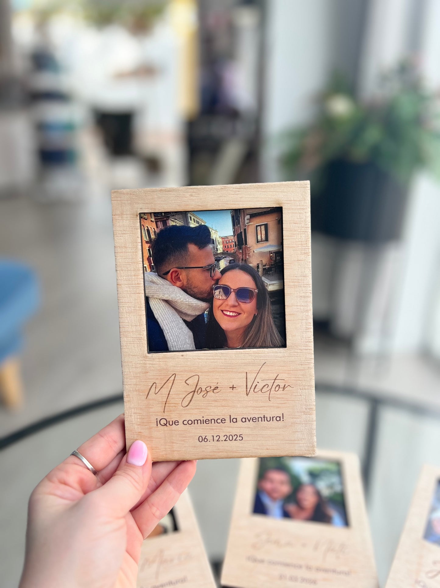 Marco Polaroid de madera