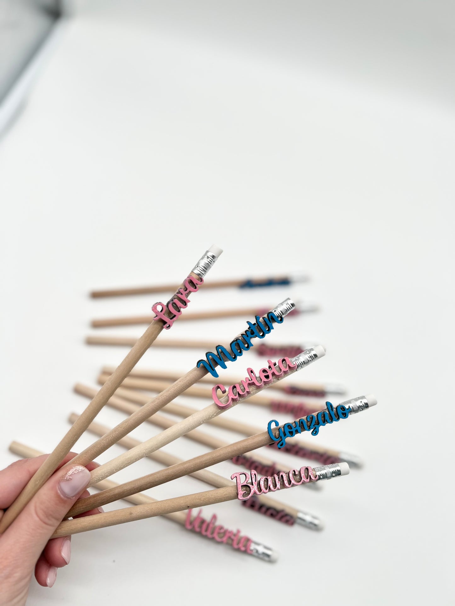 Lápiz con nombre de madera