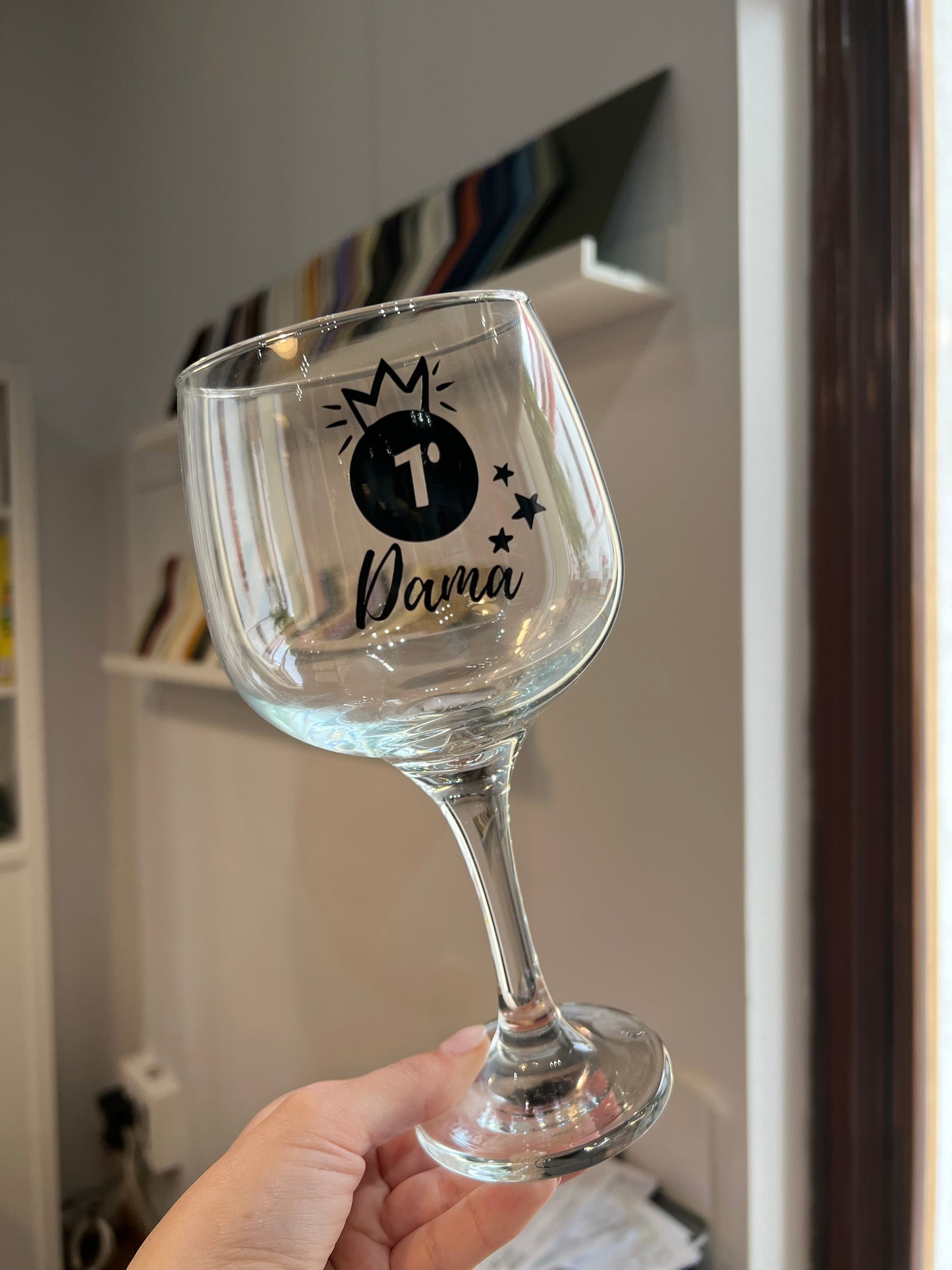 Copa personalizada con vinilo
