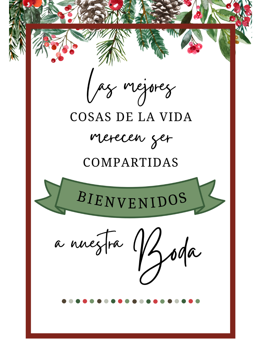 Cartel las mejores cosas de la vida