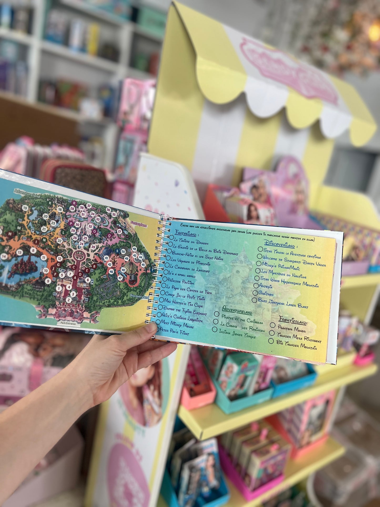 Libro de autógrafos para Disneyland