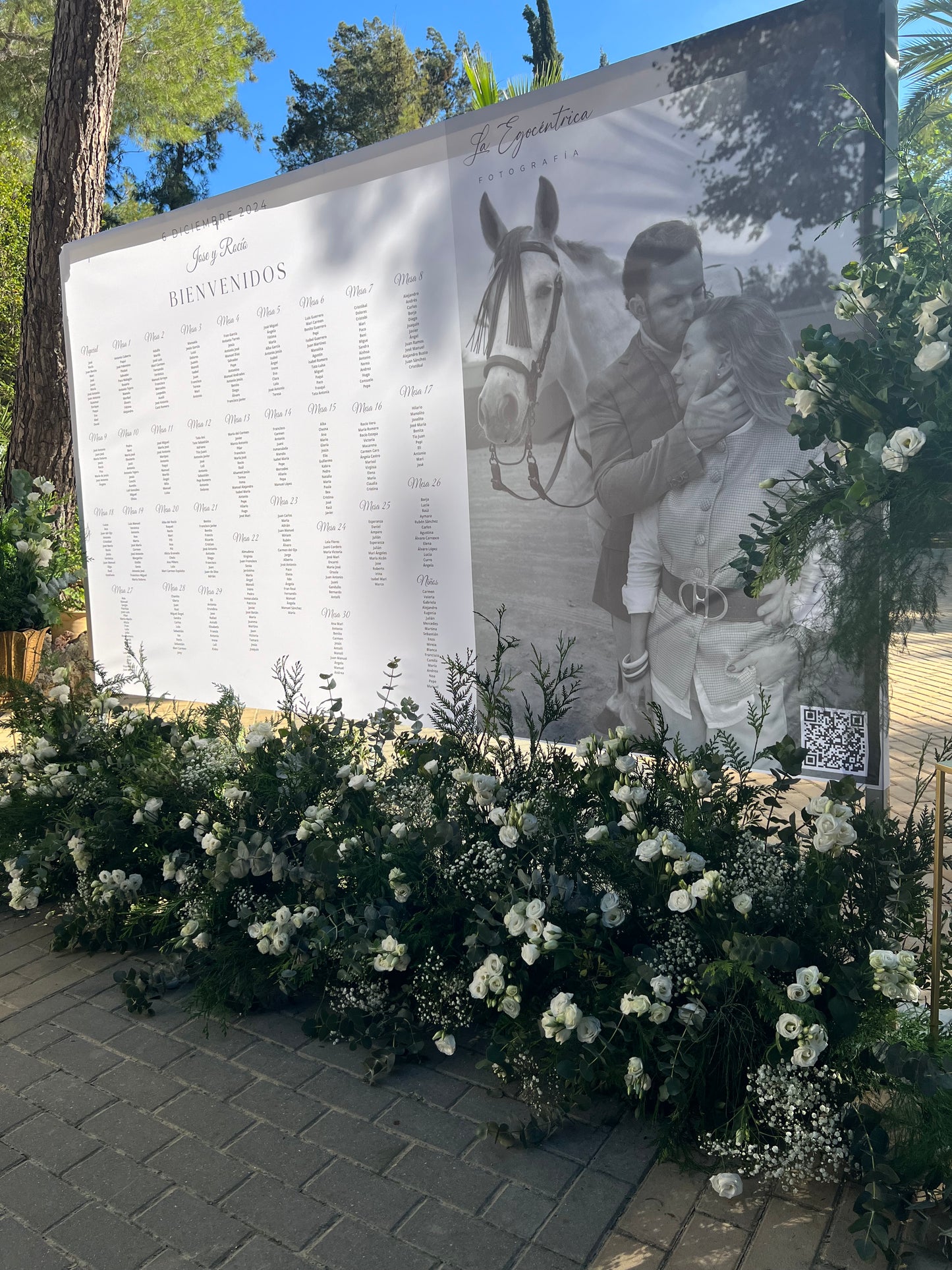 Seating plan en tela, 3 metros