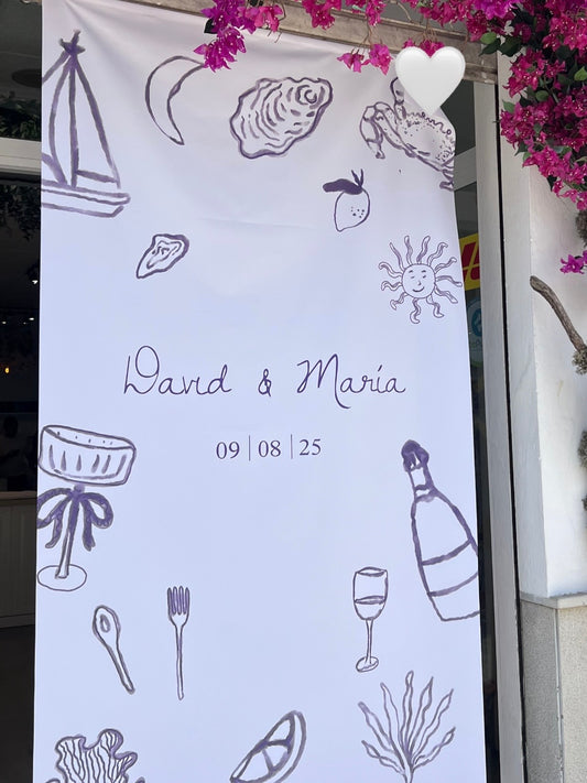 Seating plan veraniego en tela