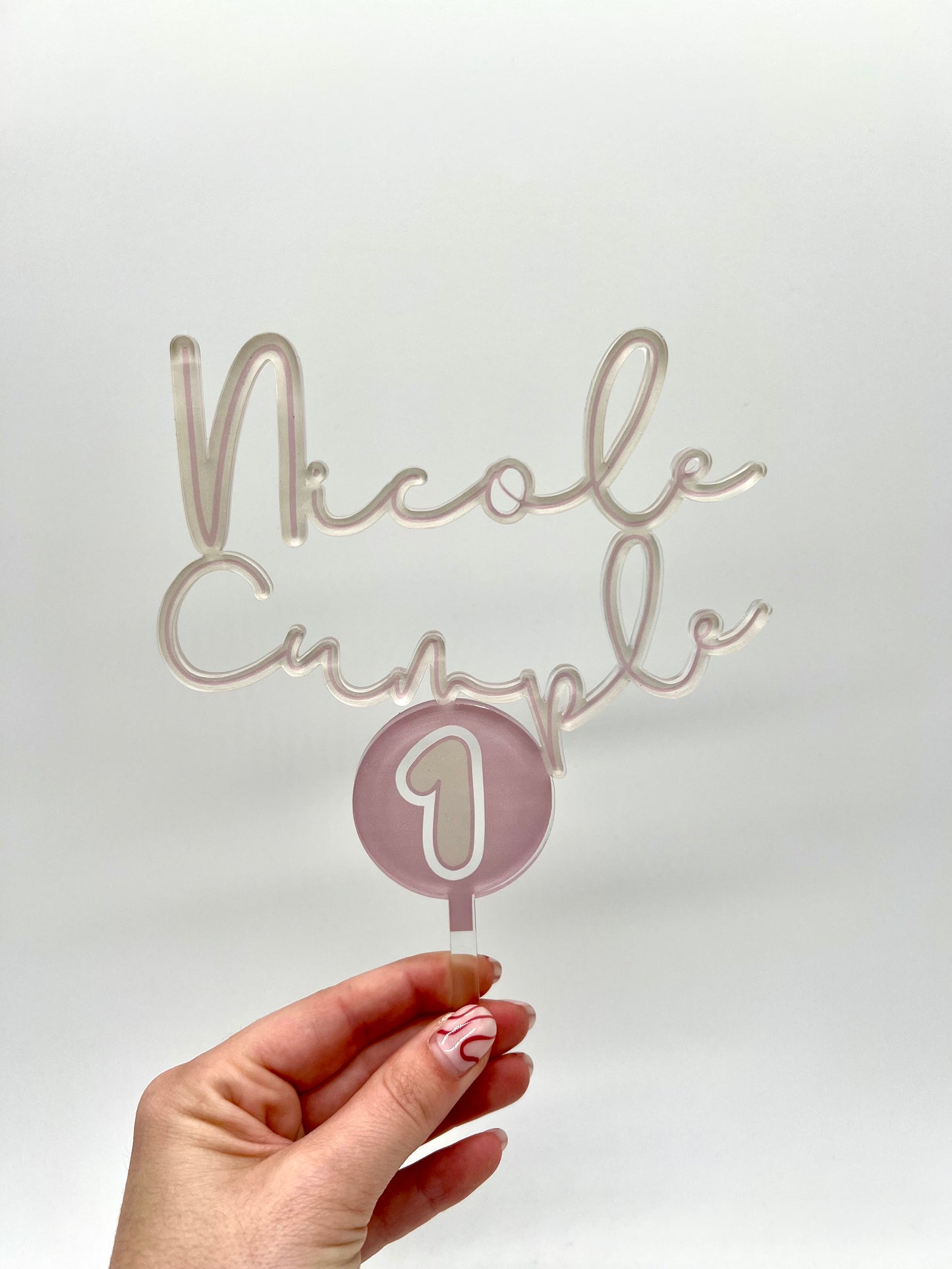 Topper para tartas de cumpleaños