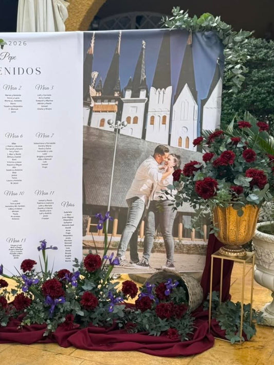 Sitting impreso en tela + foto