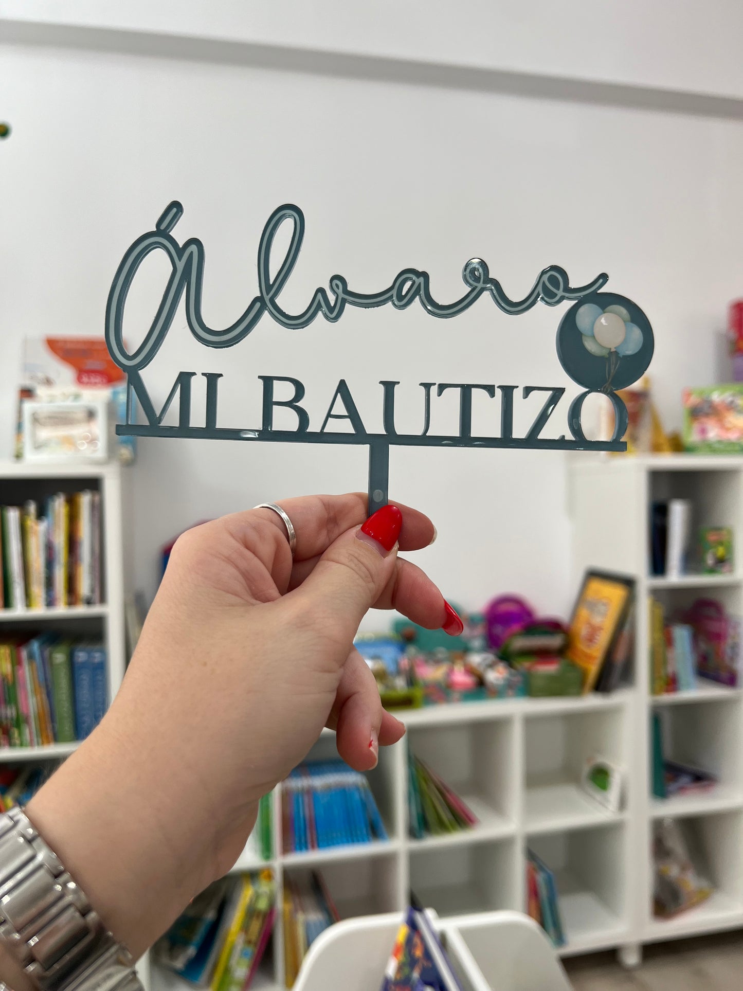 Topper para tartas de bautizo