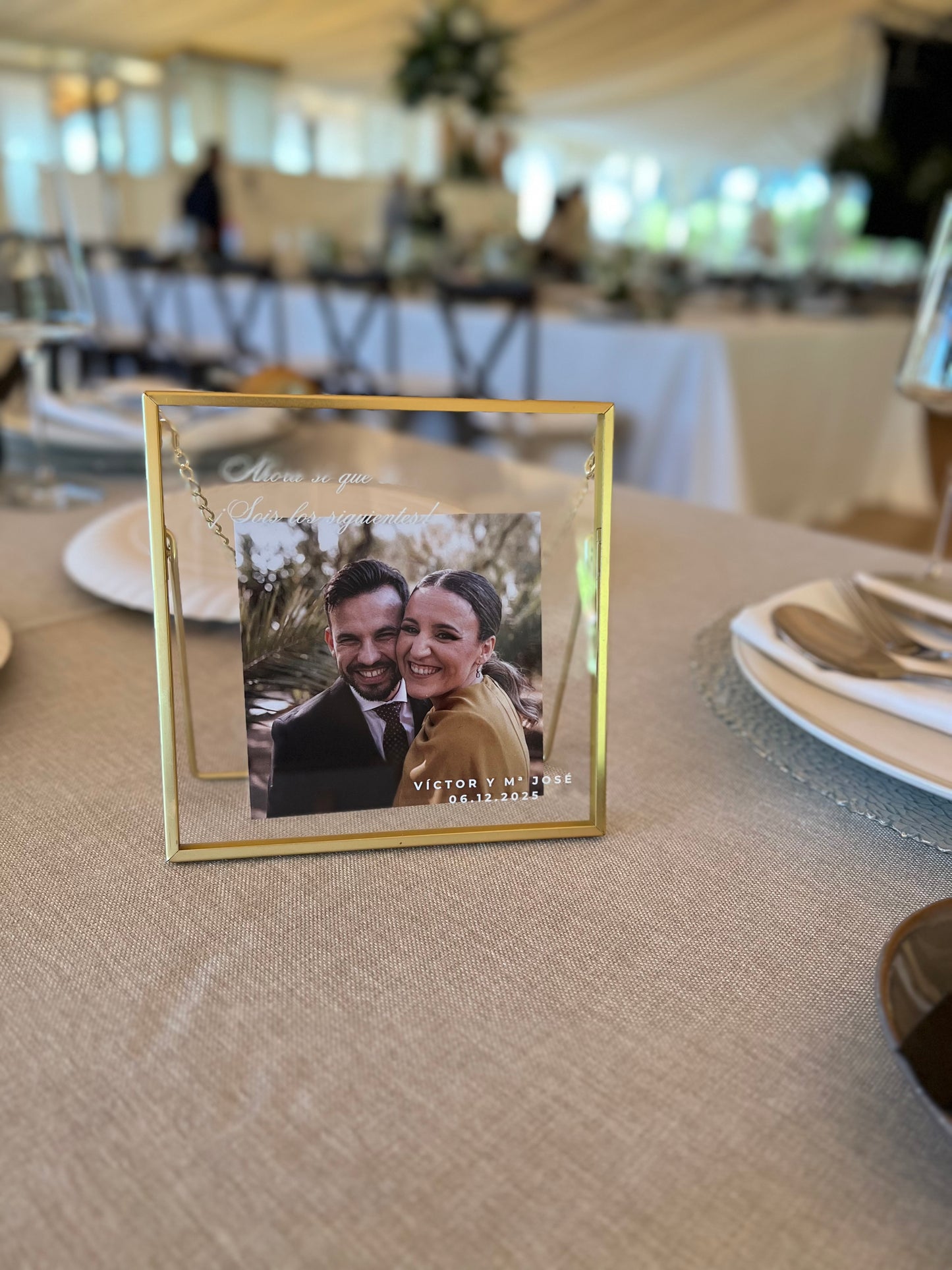 Marco dorado recuerdo especial