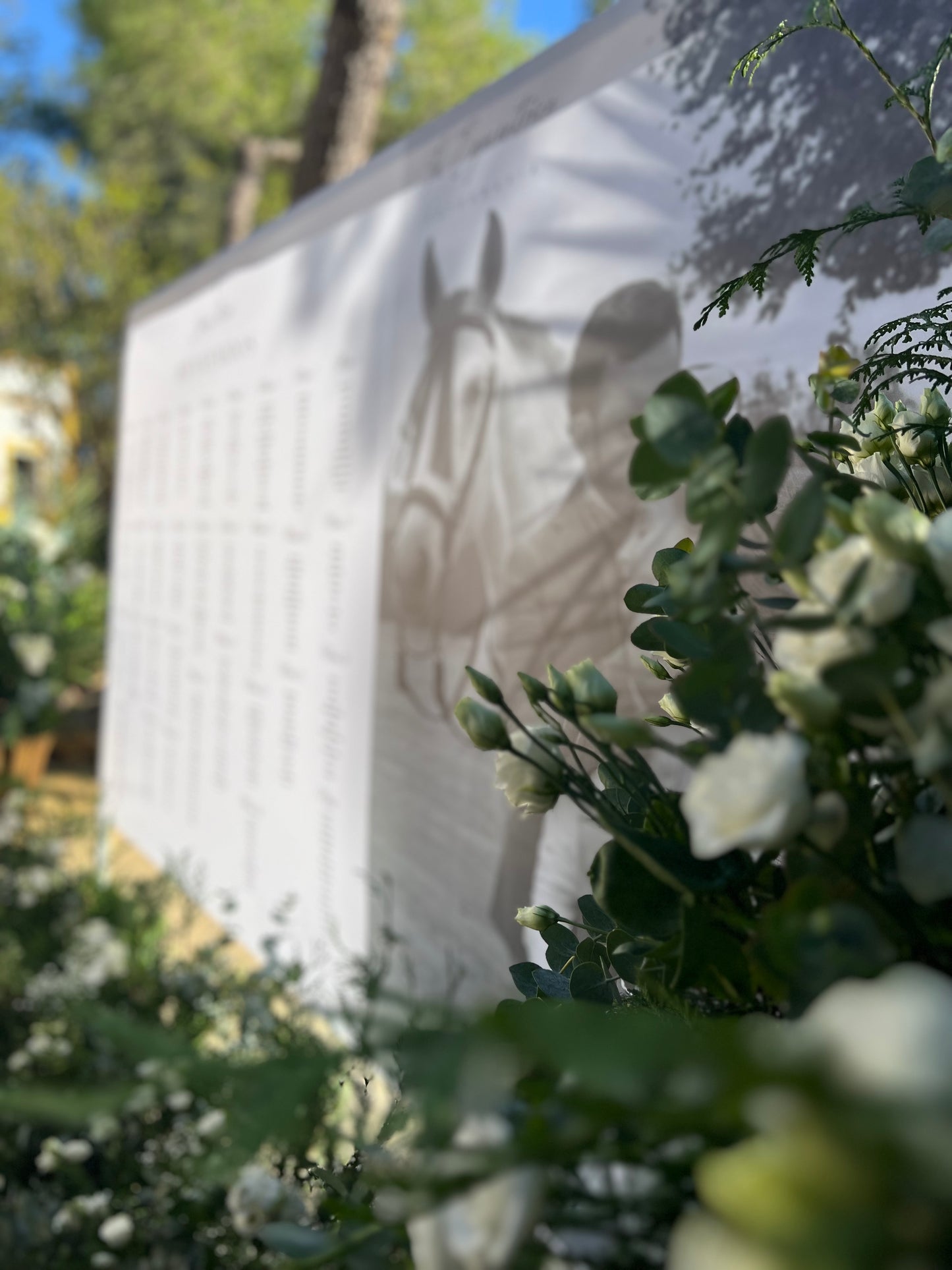 Seating plan en tela, 3 metros