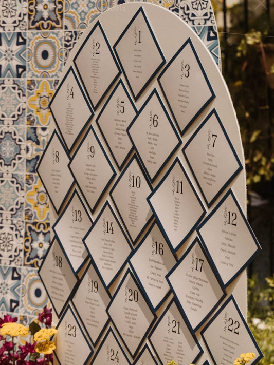 Seating plan diagonal