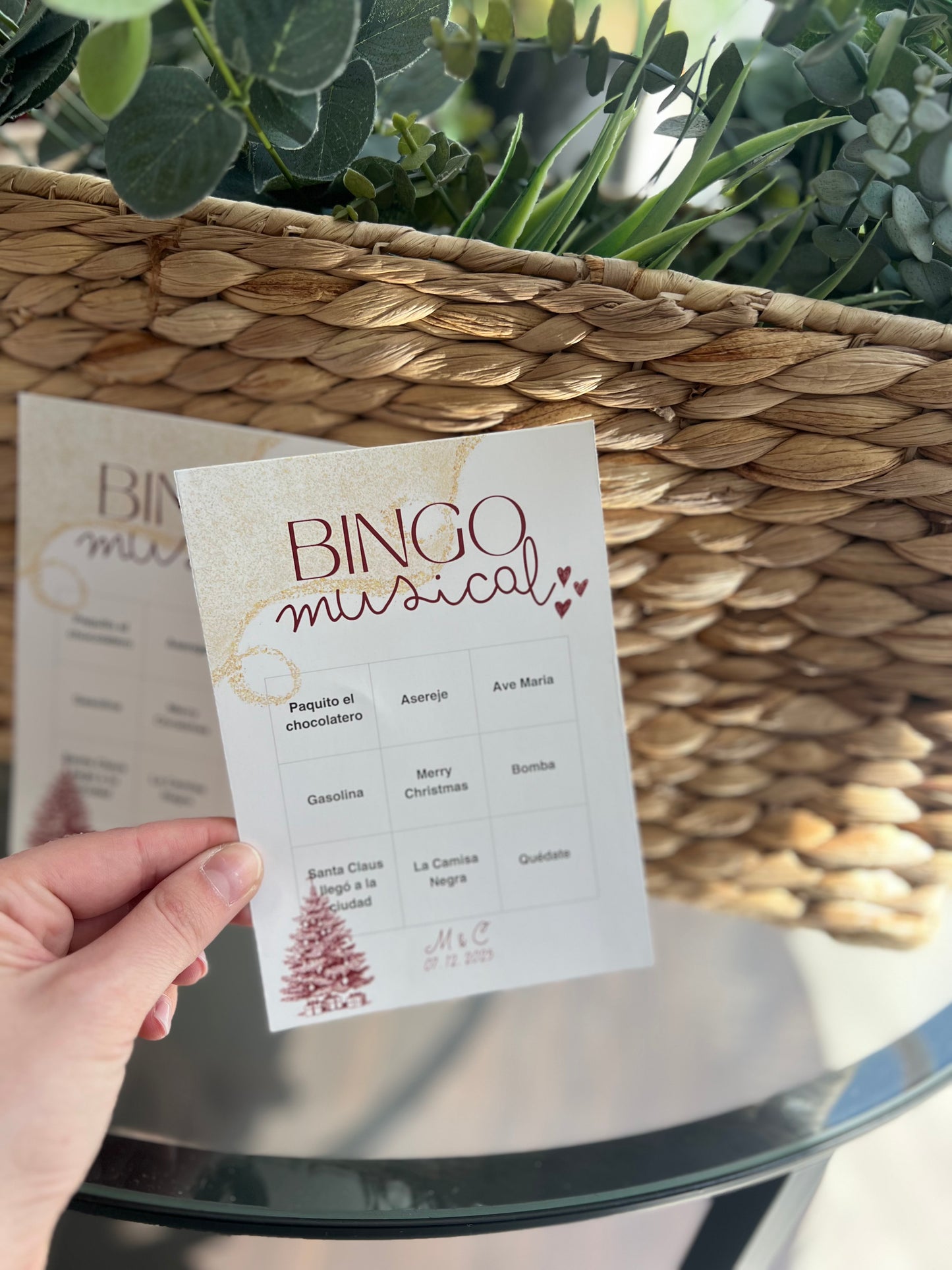 Bingo musical para bodas