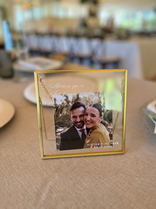 Marco dorado recuerdo especial