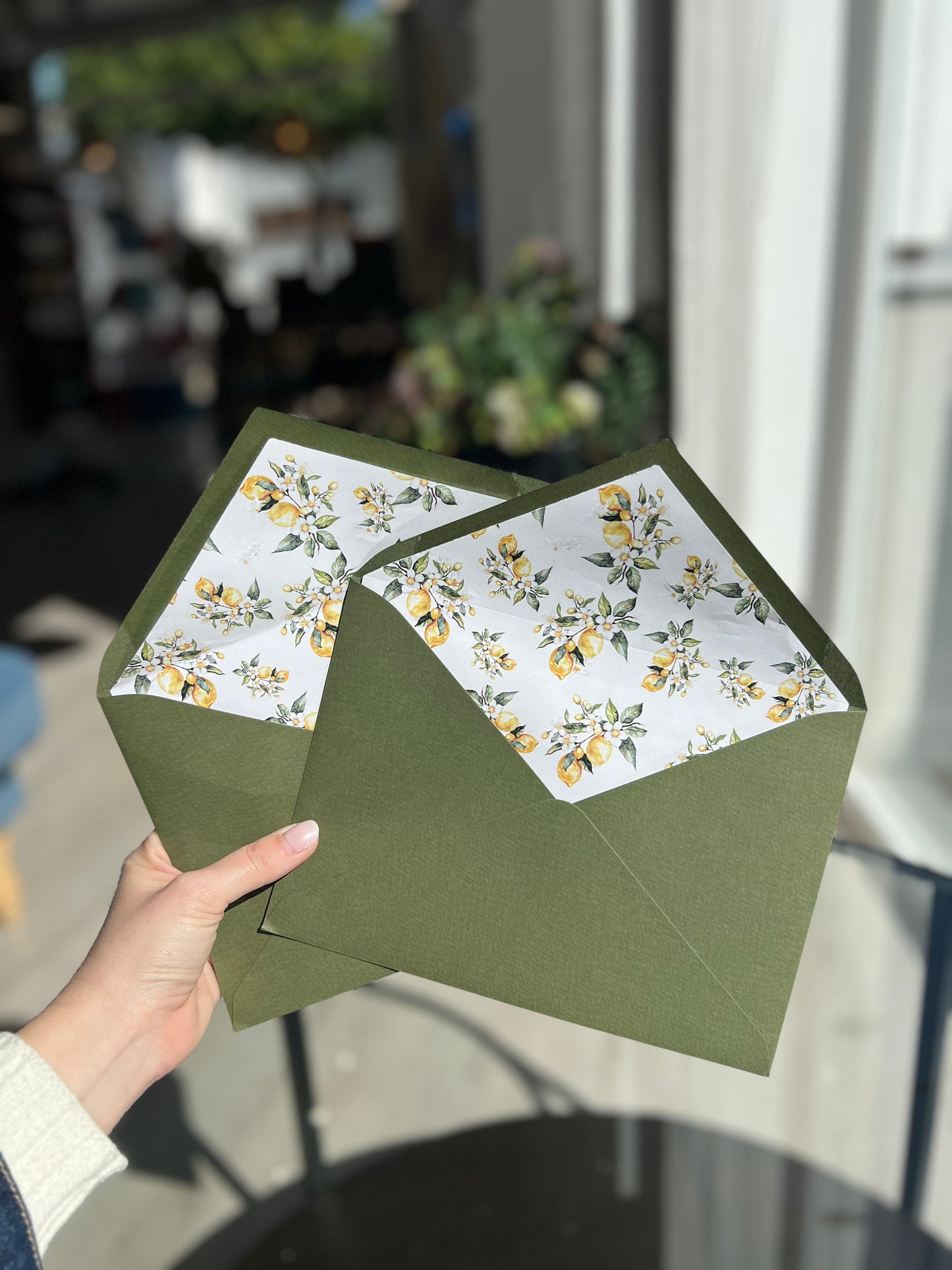 Decoración de limones para sobres