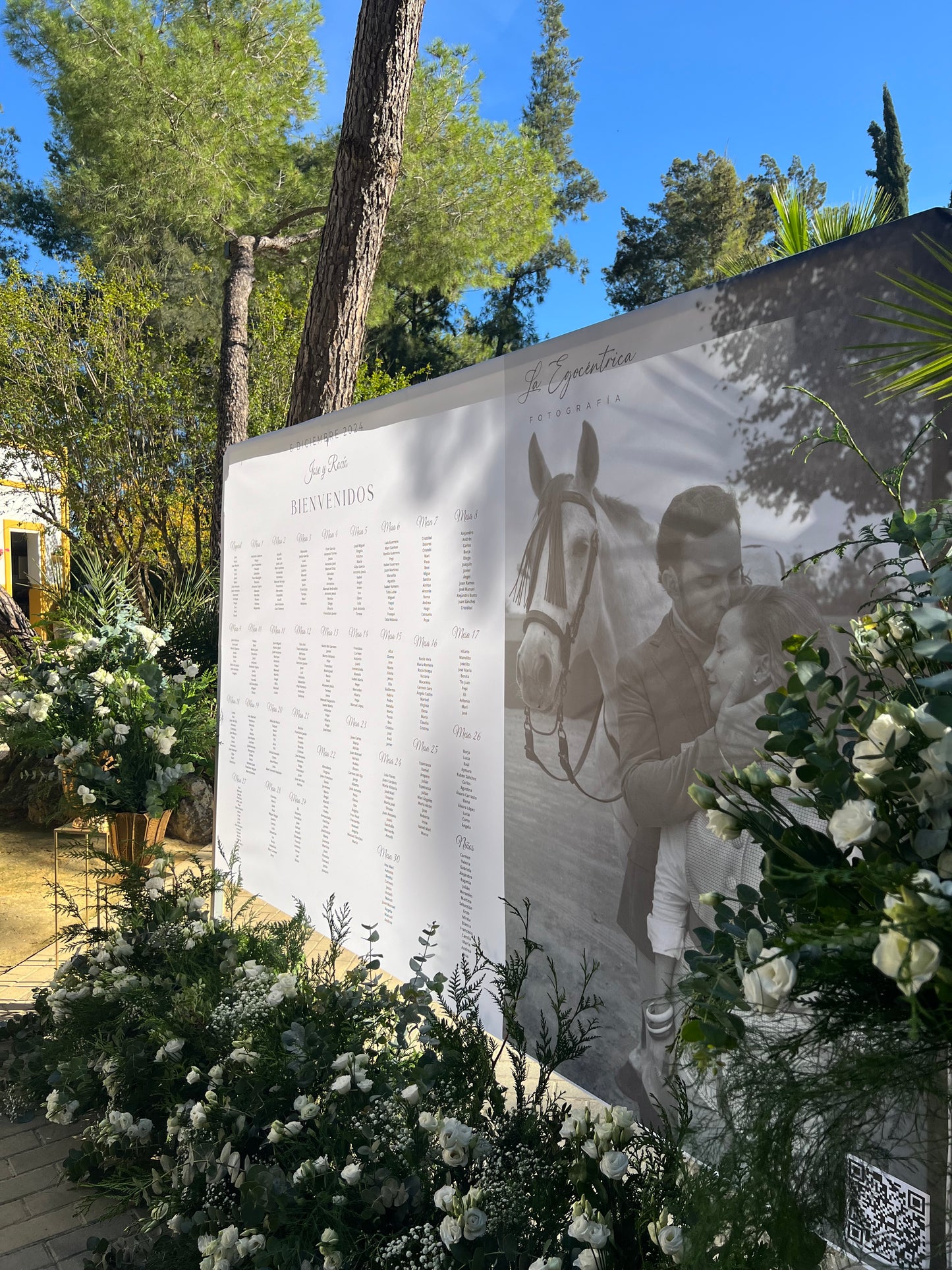 Seating plan en tela, 3 metros