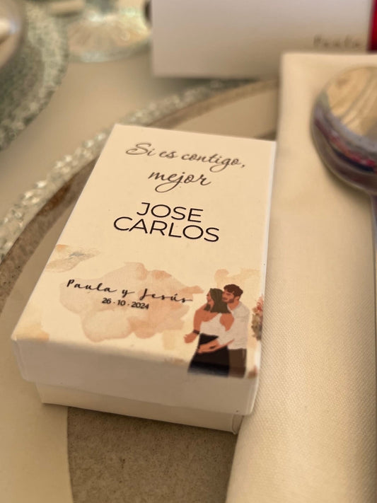 Caja de regalo personalizada para joyas