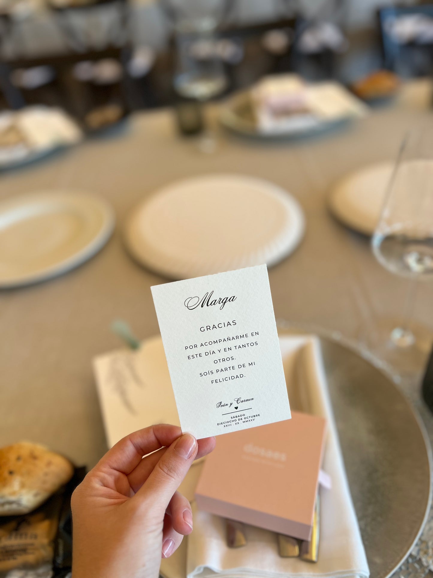 Tarjeta de agradecimiento